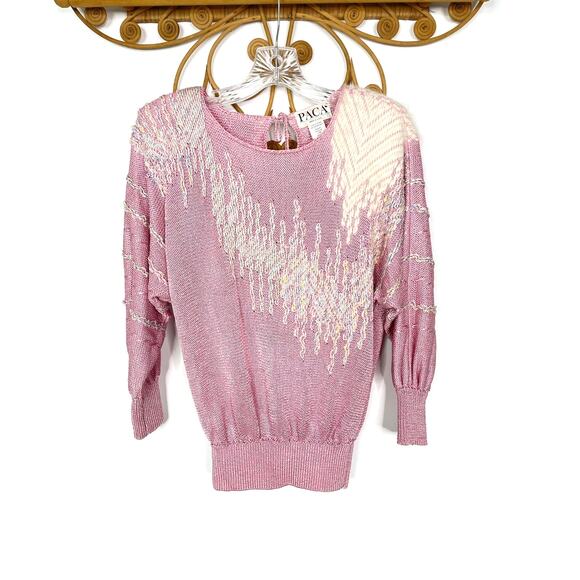 PACA Vintage pink angora sweater S - Picture 1 of 6